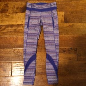 Lululemon purple stripe pant